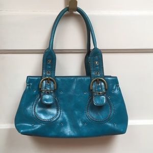 Teal Aldo Leather Purse